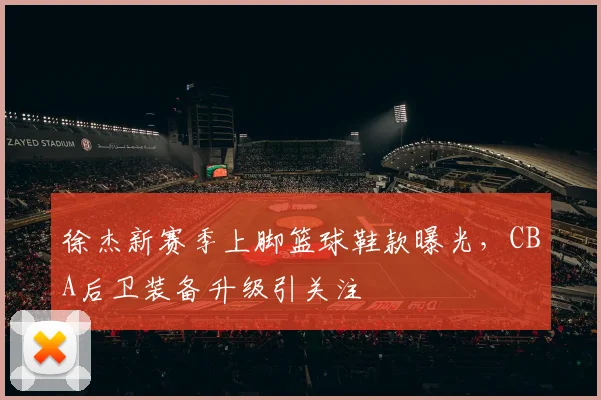 徐杰新赛季上脚篮球鞋款曝光,CBA后卫装备升级引关注